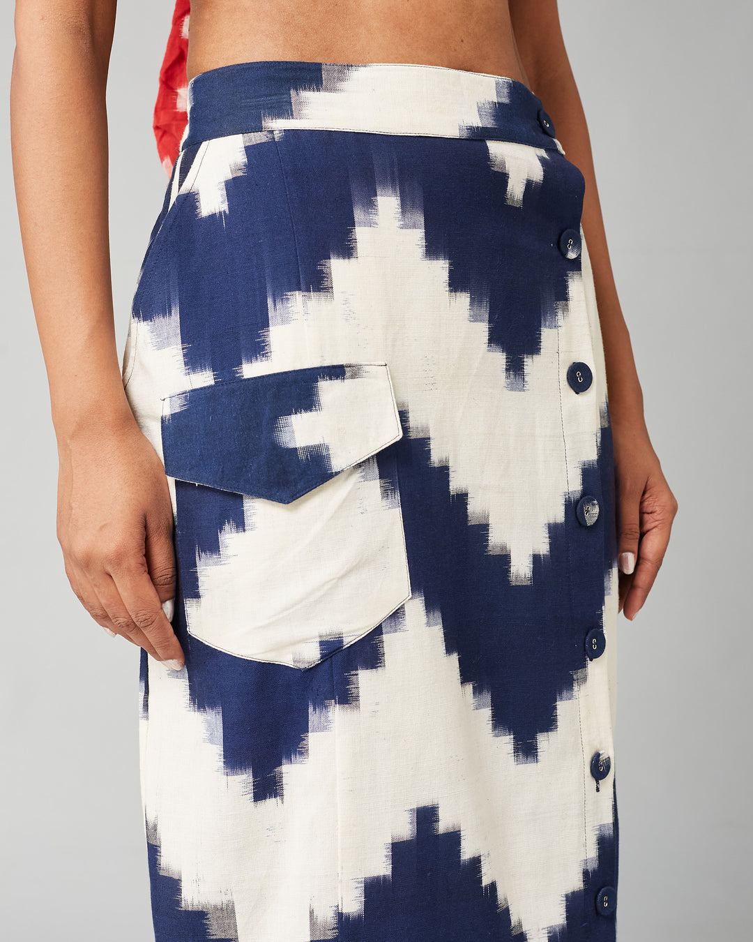 BLUE HILLARY SKIRT