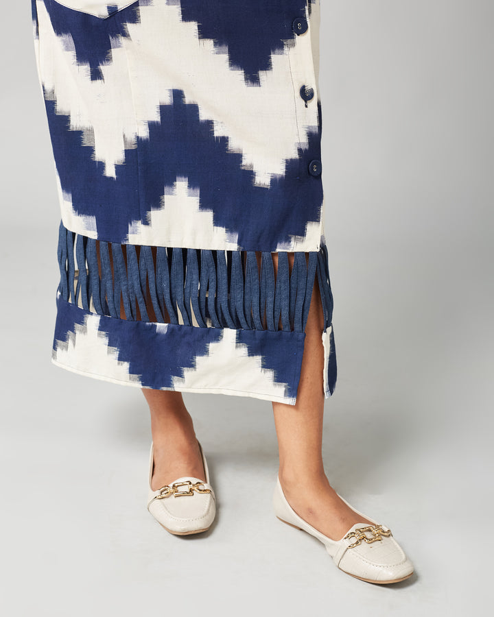 BLUE HILLARY SKIRT