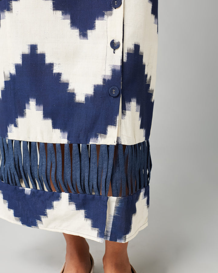 BLUE HILLARY SKIRT