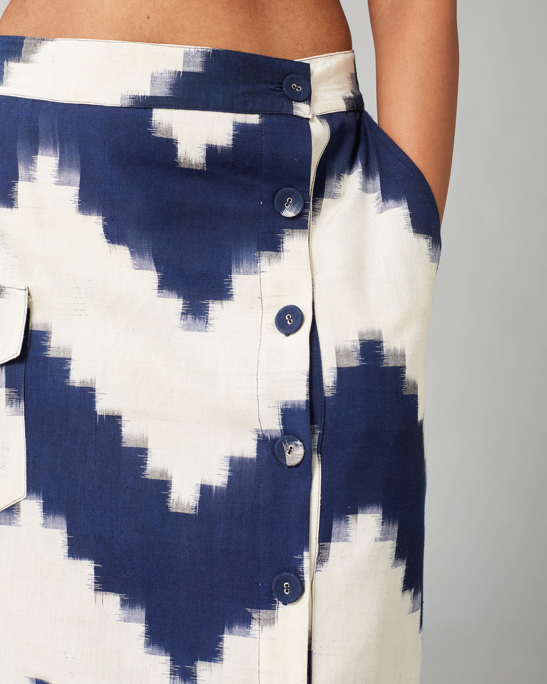 BLUE HILLARY SKIRT