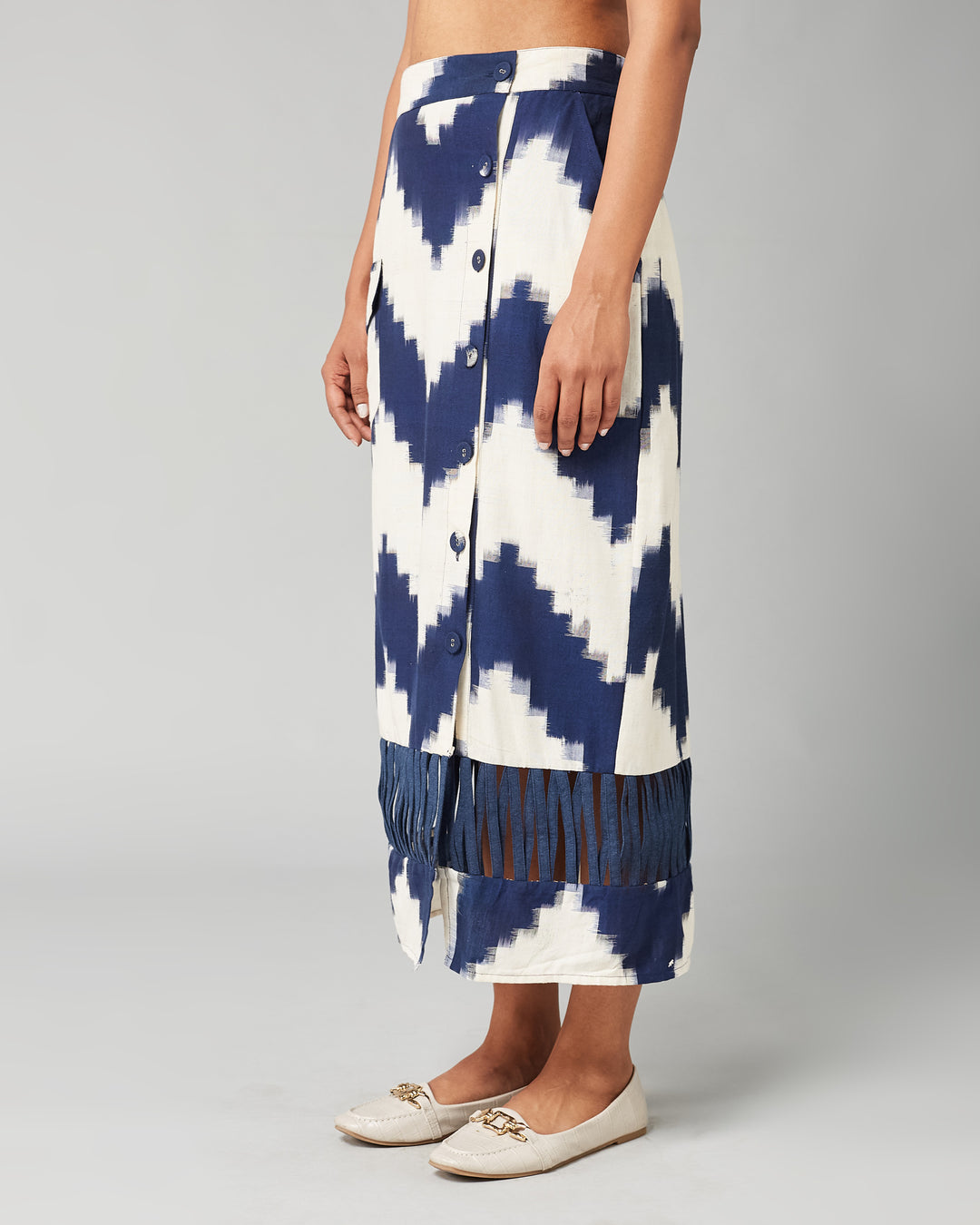 BLUE HILLARY SKIRT