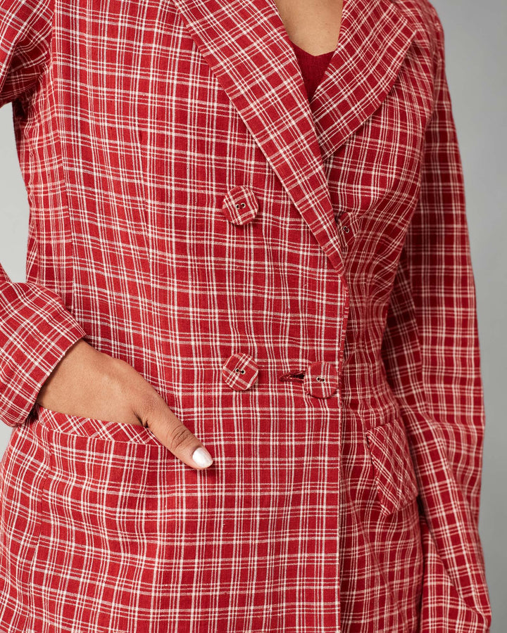 Red Suri Blazer