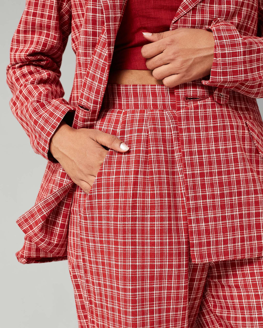 Red Suri Blazer