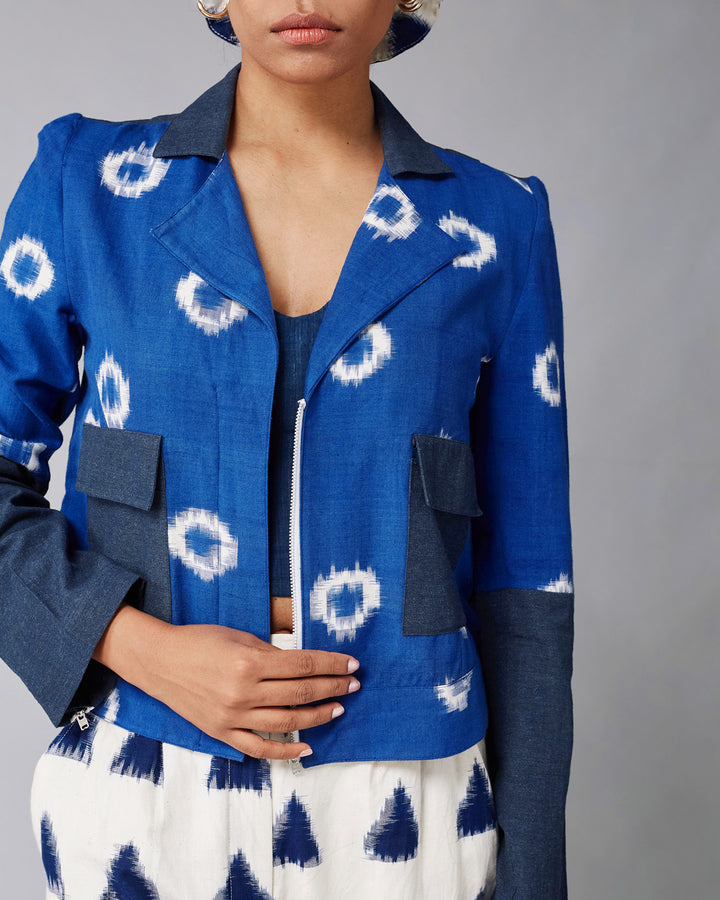 Indigo Sol Biker Jacket