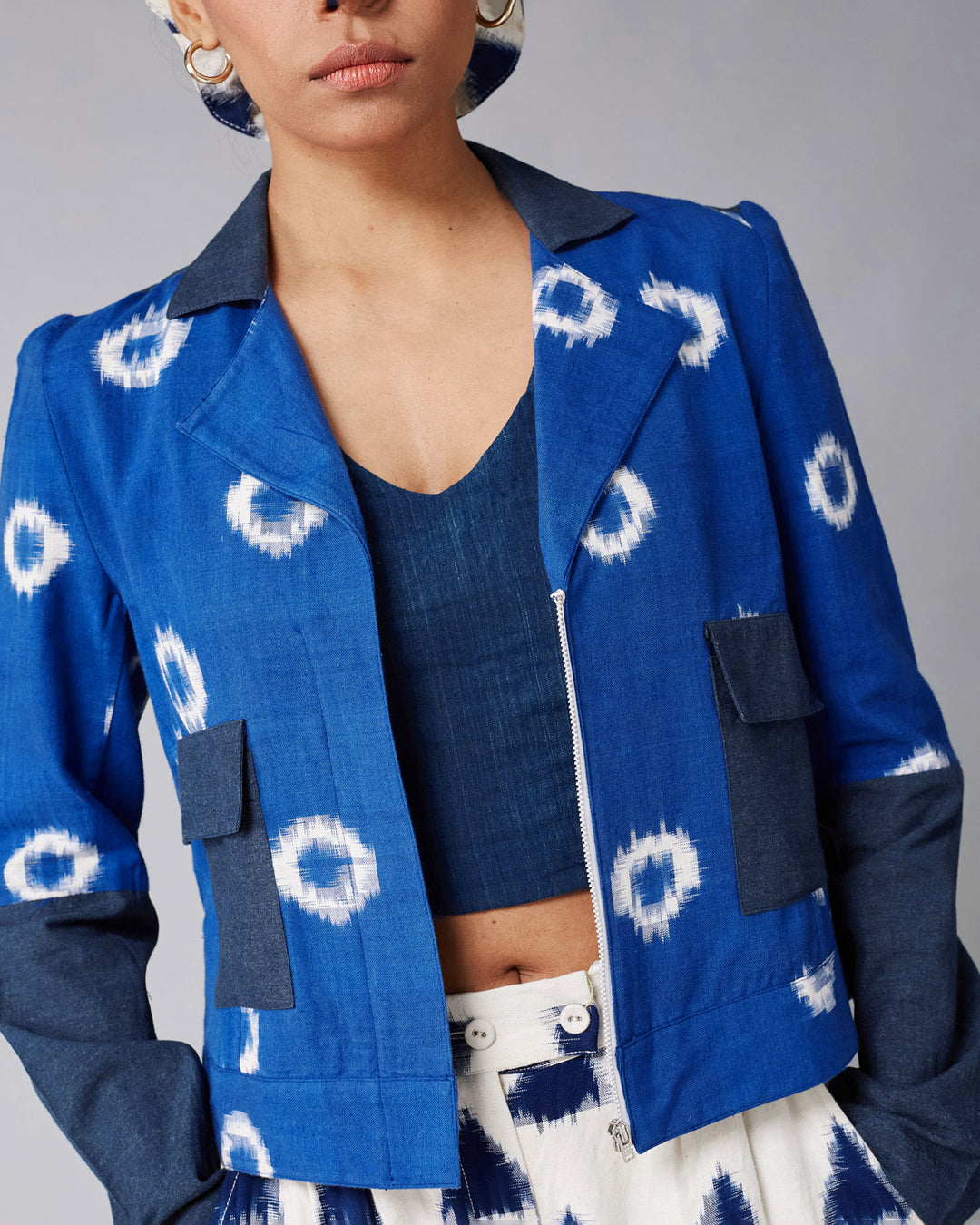 Indigo Sol Biker Jacket