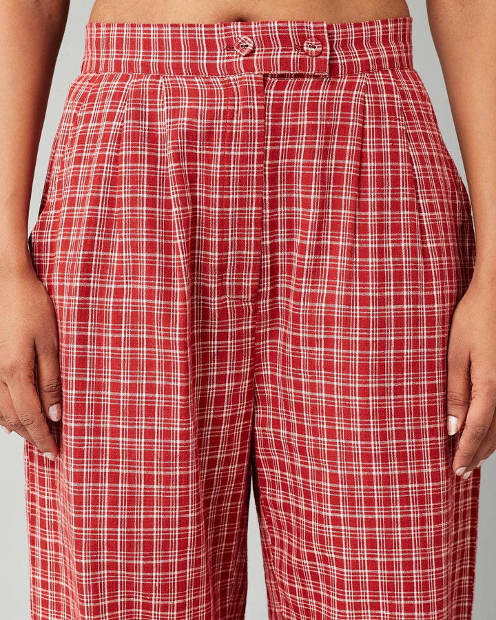 Red Suri Trouser