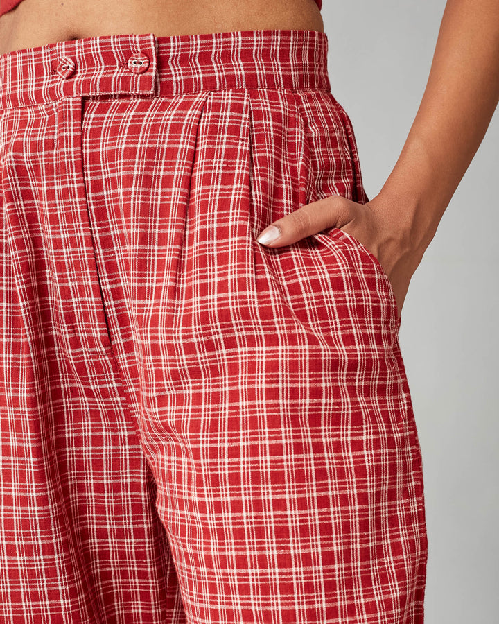 Red Suri Trouser