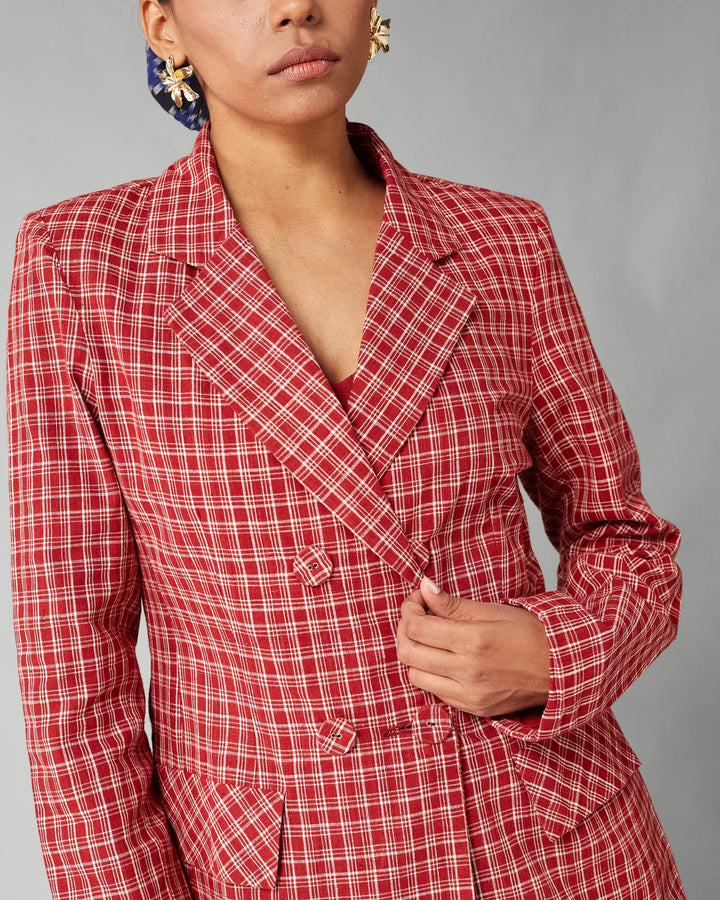 Red Suri Blazer