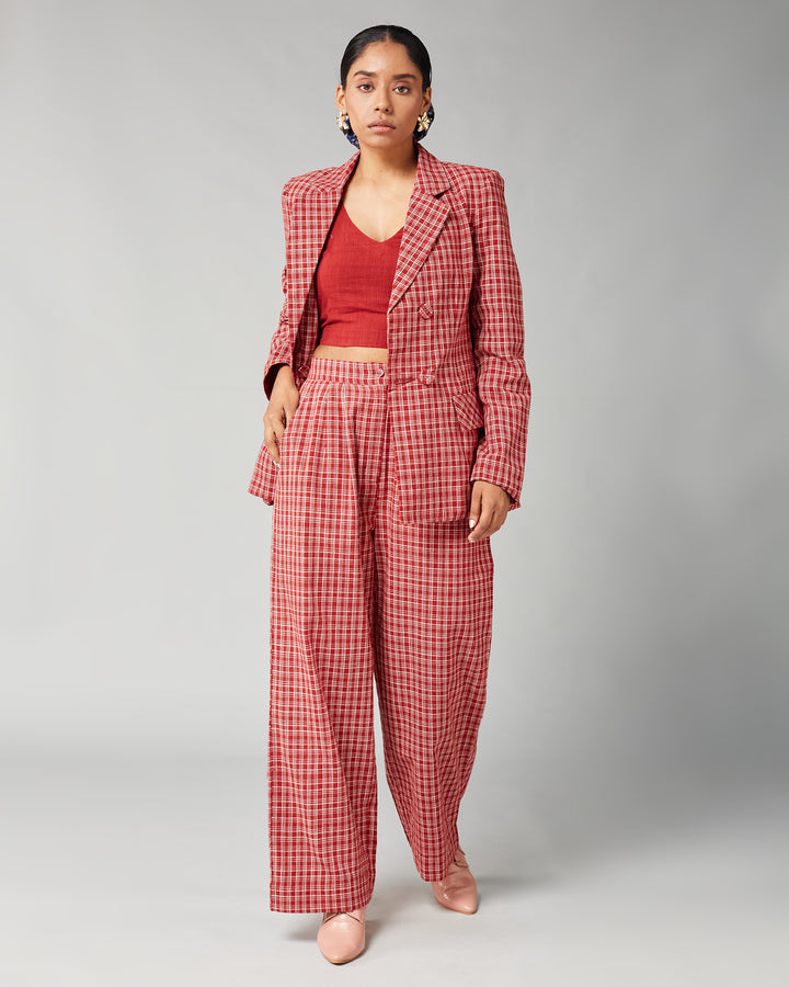 Red Suri Blazer