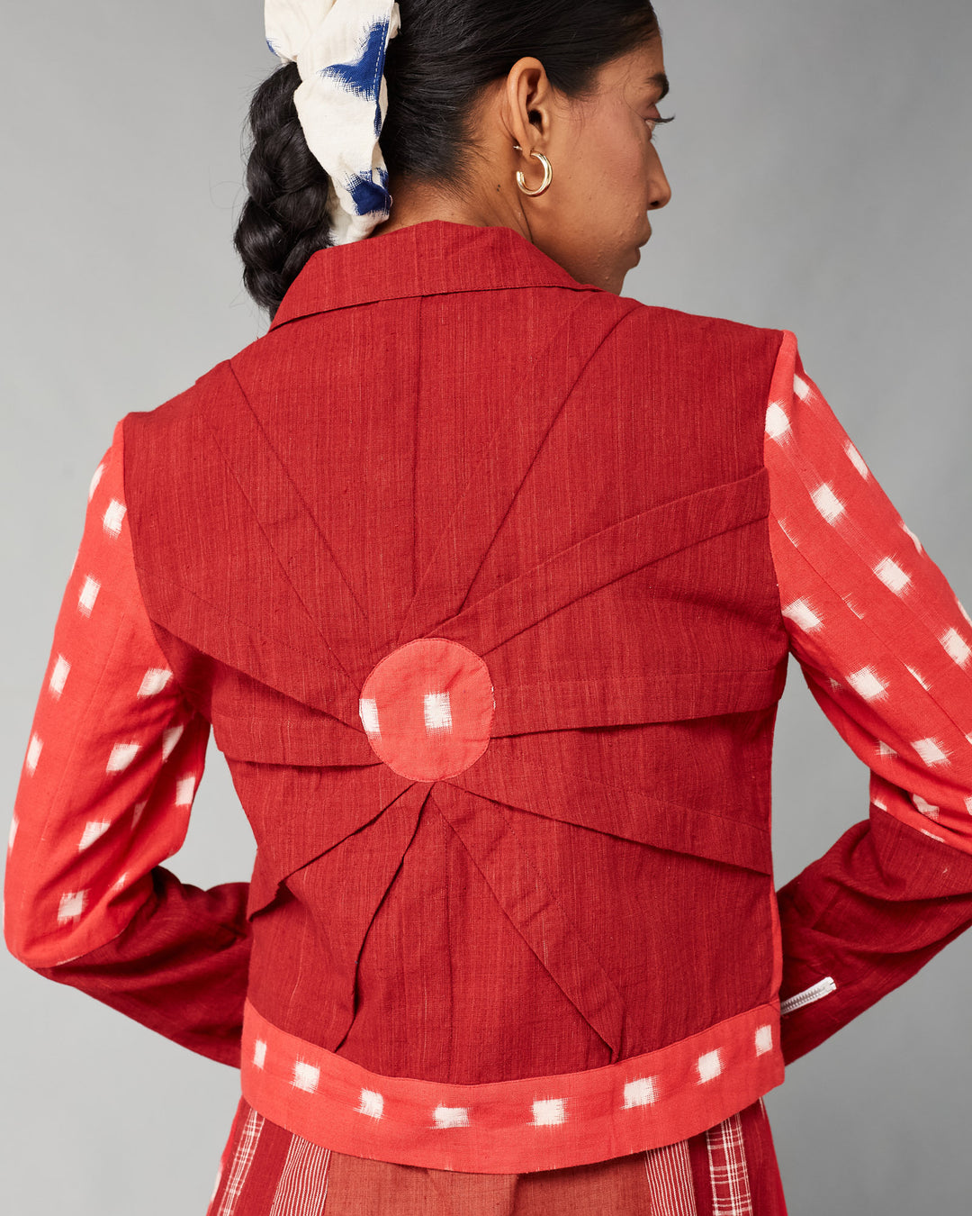 Red Sol Biker Jacket