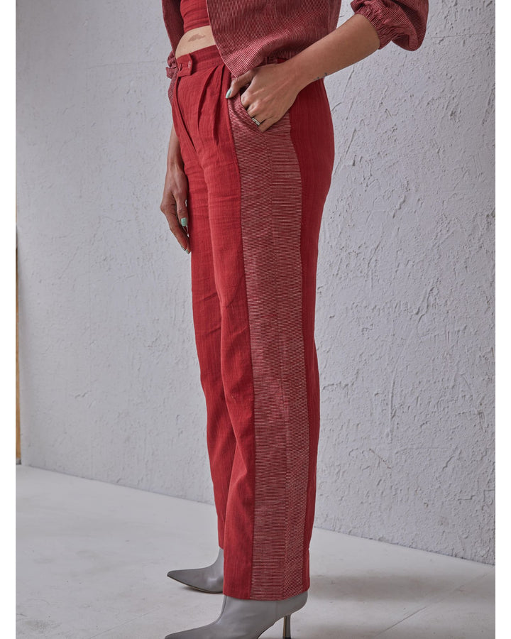 Red Arani Trouser